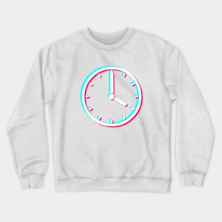 Vaporwave Clock Crewneck Sweatshirt